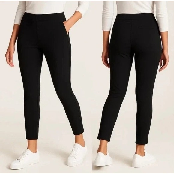 Athleta Wander Stash Pocket Skinny Pant Black Stretch Athleisure Everyday Chic 0 - Picture 2 of 12